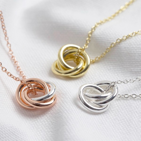 Three cheap ring necklace