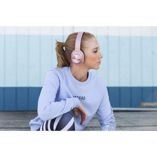 Friendie AIR PRO 2.0 Over Ear Wireless Headphones Rose Gold