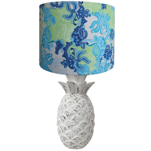 White pineapple lamp top