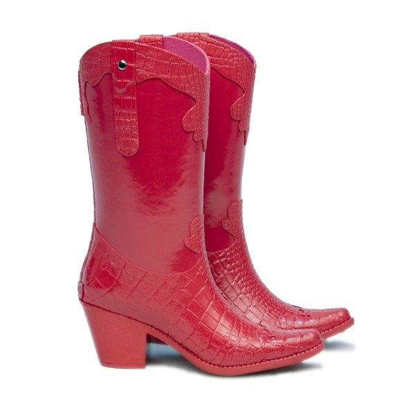 Cowgirl wellies in red