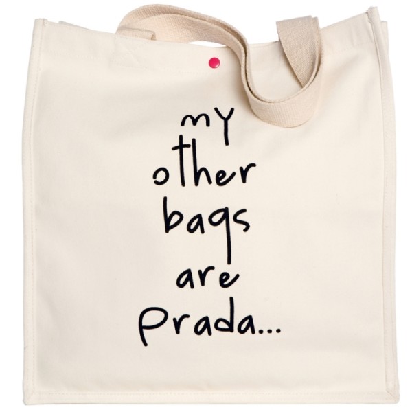My other bags are Prada Large Canvas Tote
