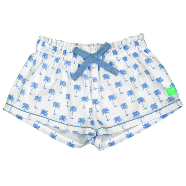 Blue Palm Pj Shorts