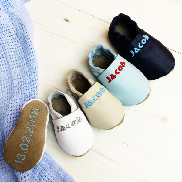 Personalised deals baby booties