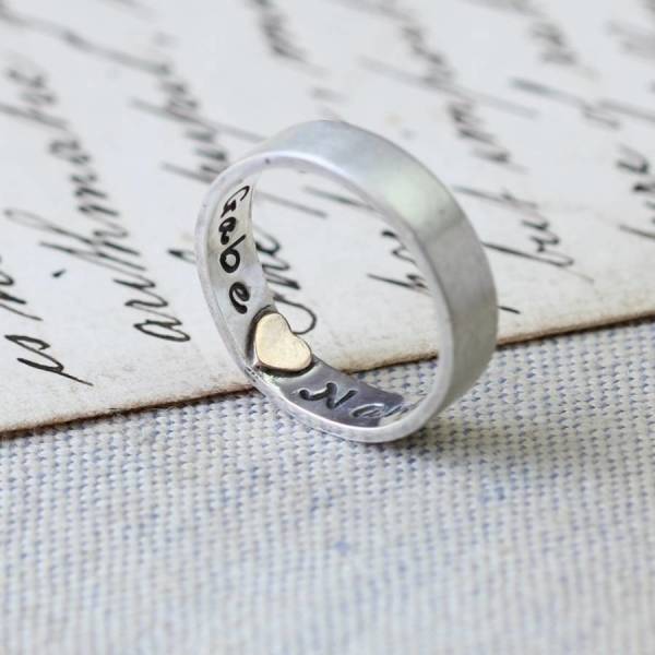 Heart indent ring hotsell