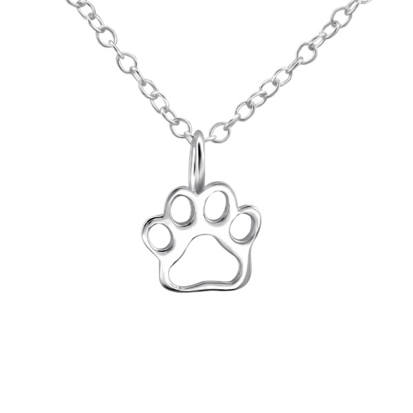 Sterling Silver Pet Paw Necklace hardtofind