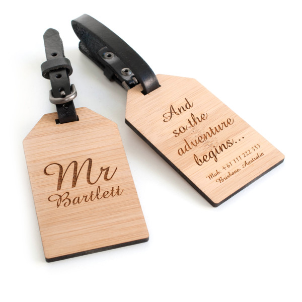 personalised photo luggage tags