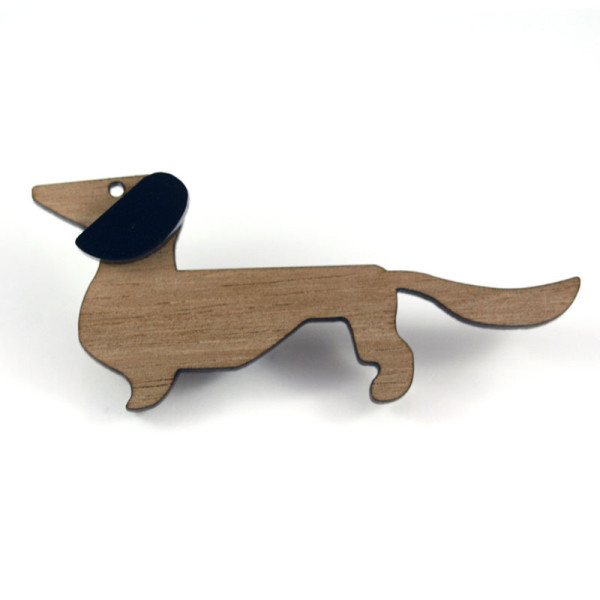 Dachshund brooch top