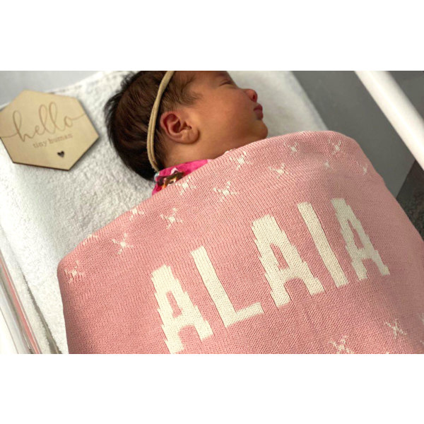 Personalised Baby Blanket XPattern Design hardtofind