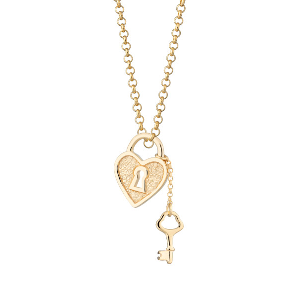 Padlock and key necklace new arrivals