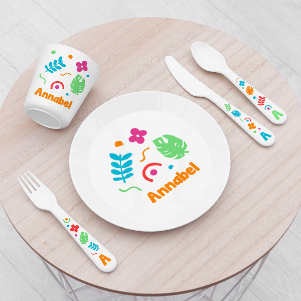 Personalised plate hot sale set
