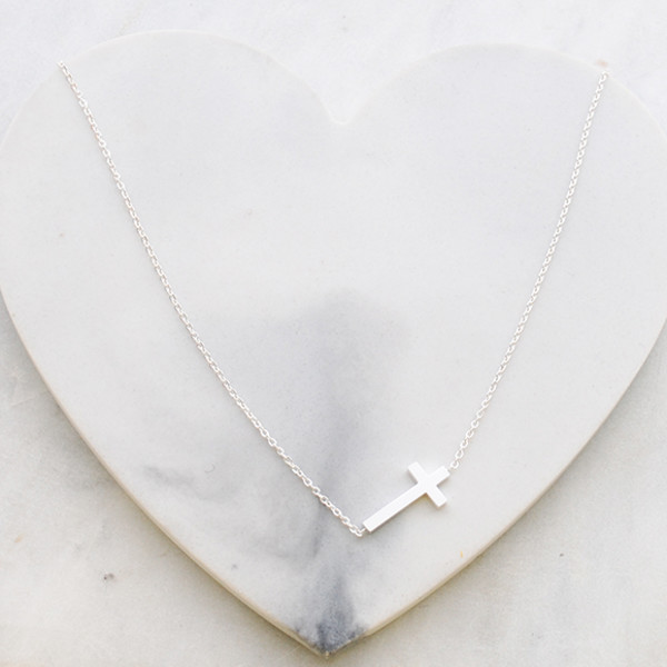 Sideways cross top necklace australia