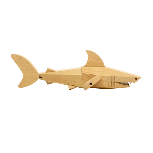 Wooden shark toy outlet