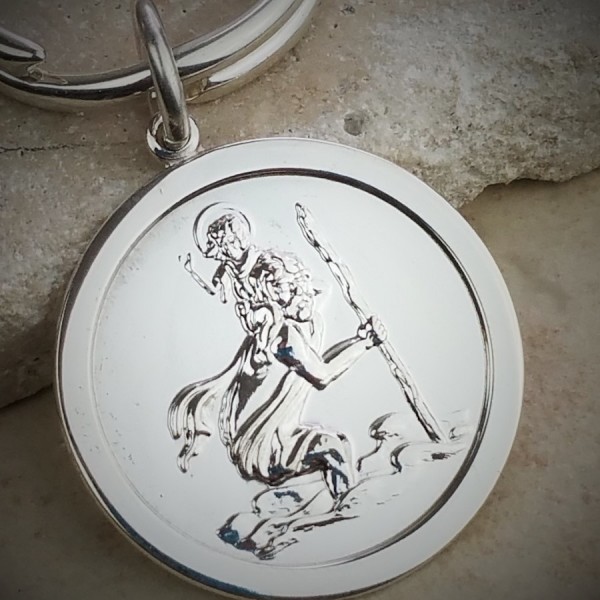 Personalised st outlet christopher keyring
