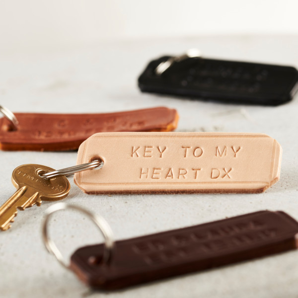 Personalised Mini Leather Keyring Purse By Posh Totty Designs