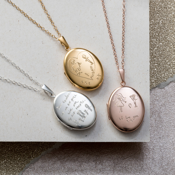 Personalised sale locket necklace