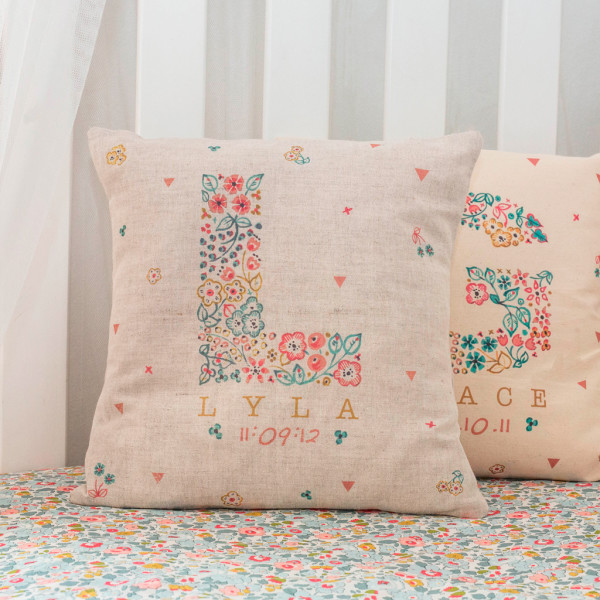 Baby name cushion on sale