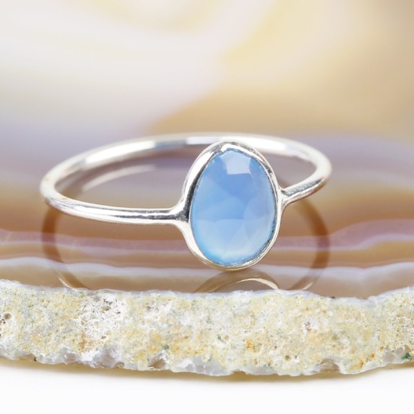 Silver rings with semi precious stones deals