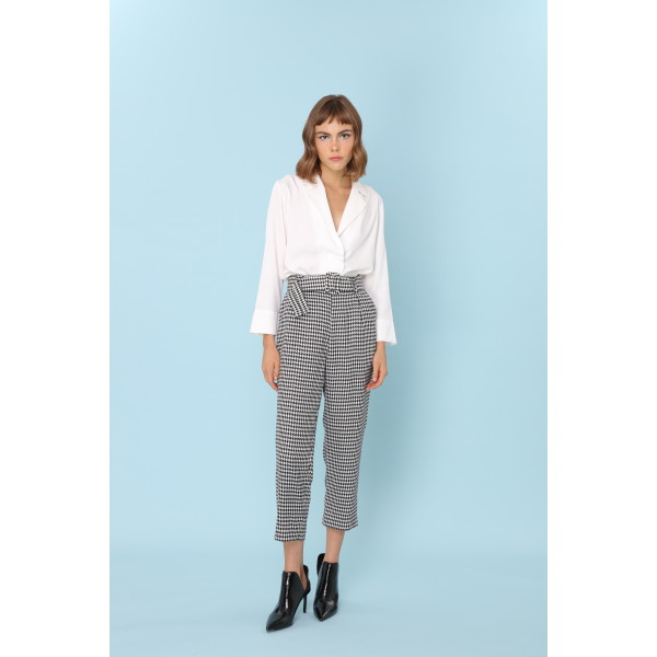 Houndstooth cigarette on sale pants