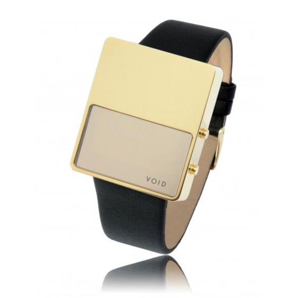 gold led watch