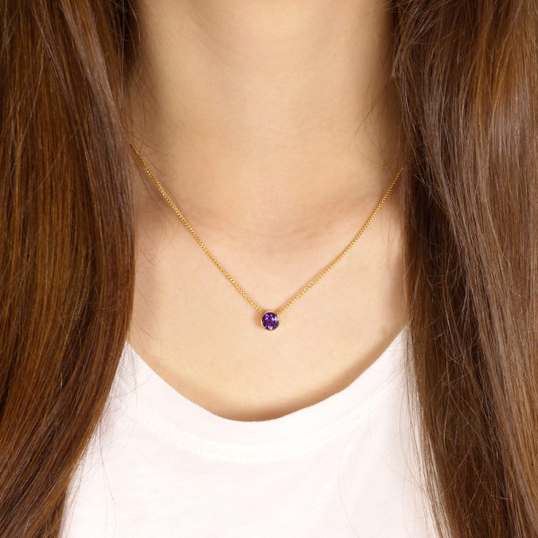 Gold 2024 alexandrite necklace