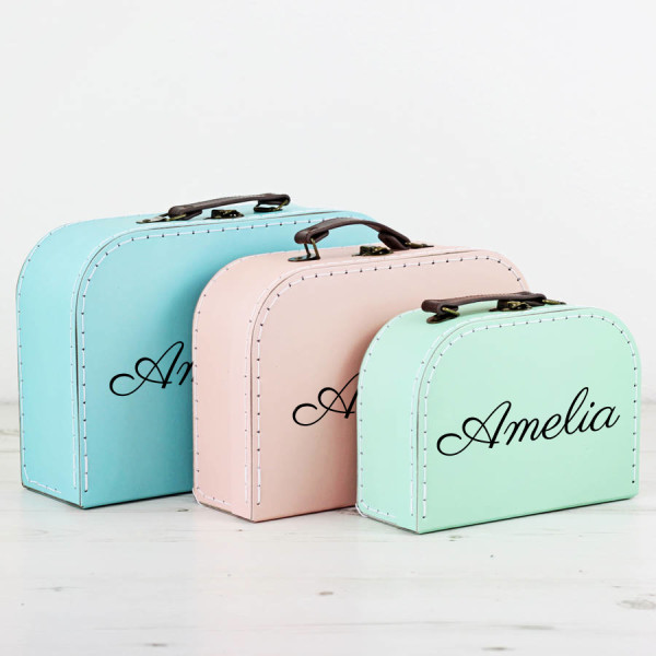 pastel suitcase