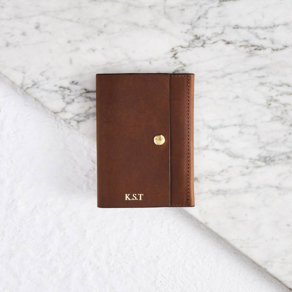 Classic Tan Leather Passport Cover by VIDA VIDA