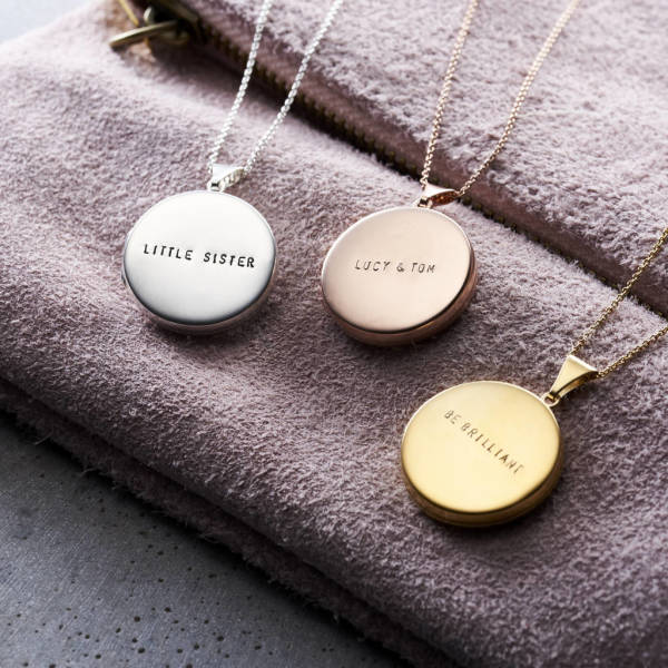 Personalized photo locket necklace deals