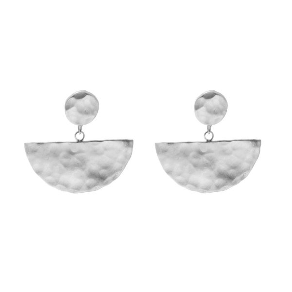 Half outlet moon earings