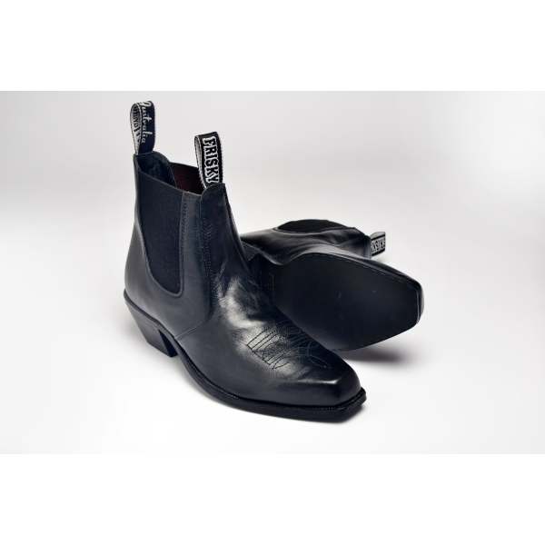 TEXAS Western Style Chisel Toe Ankle Boots with Cuban Heel hardtofind