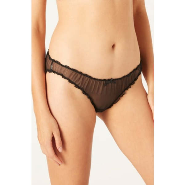 Organic ruffle knickers in finelines