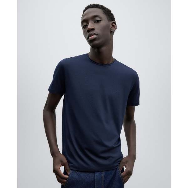 Dark blue crew neck sales