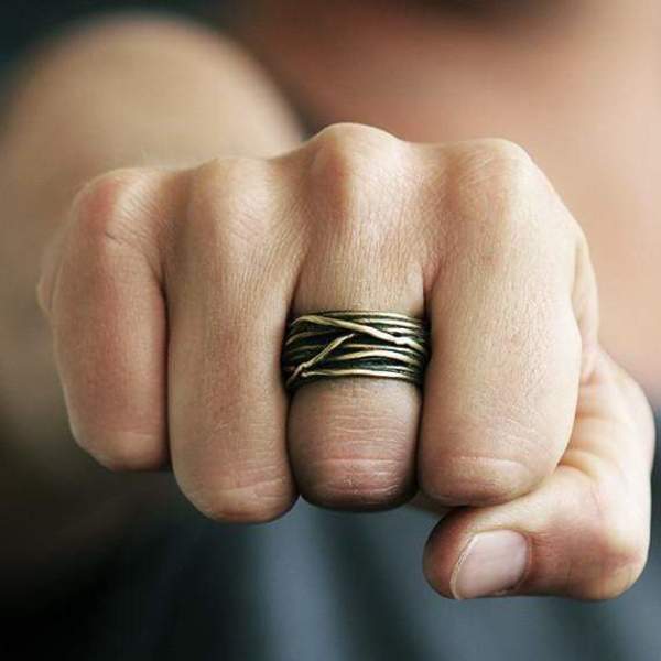 Gold on sale wire ring