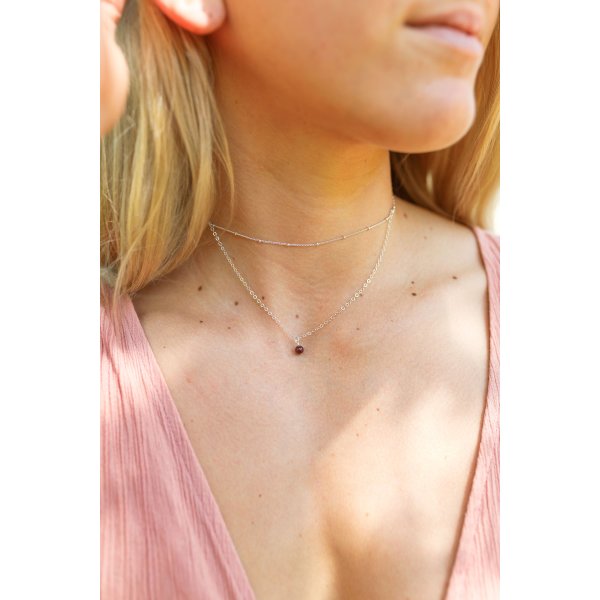 Garnet choker best sale necklace