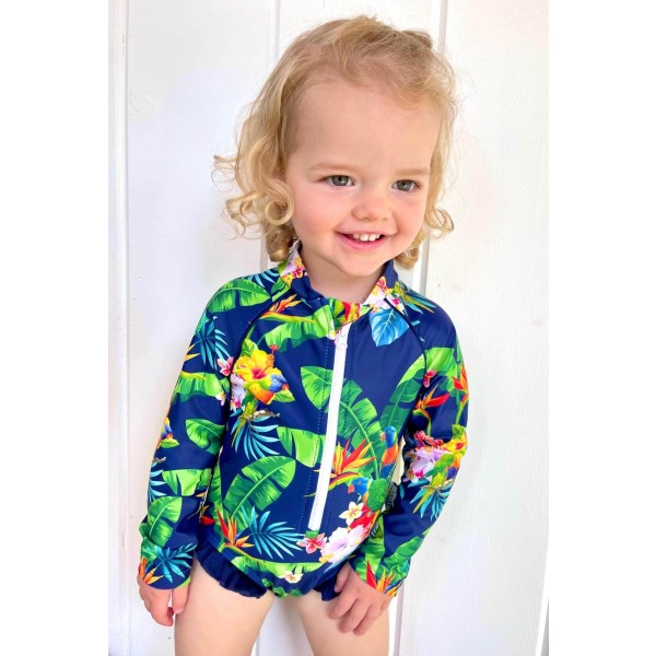 Baby girl swimsuits with snaps discount