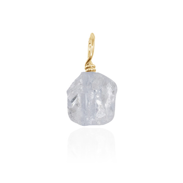 Raw on sale crystal pendant