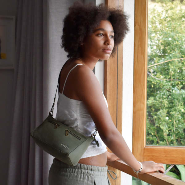 Waxed canvas crossbody bag hot sale