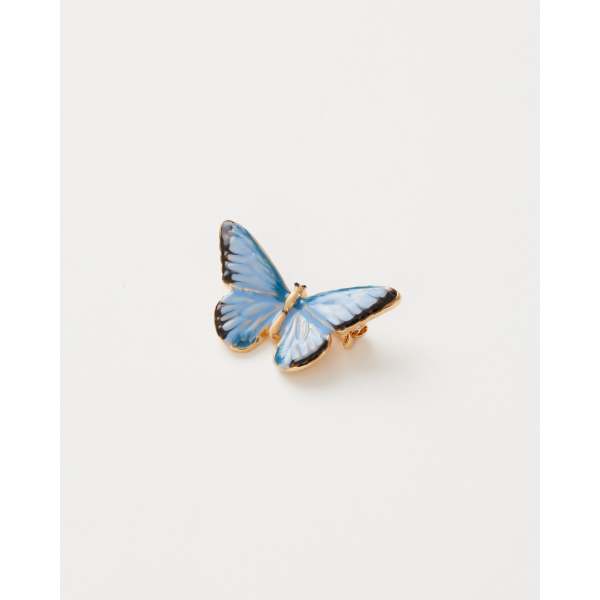 Blue store butterfly pin