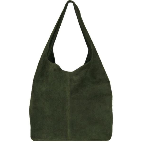 Olive Green Soft Suede Hobo Shoulder Bag hardtofind
