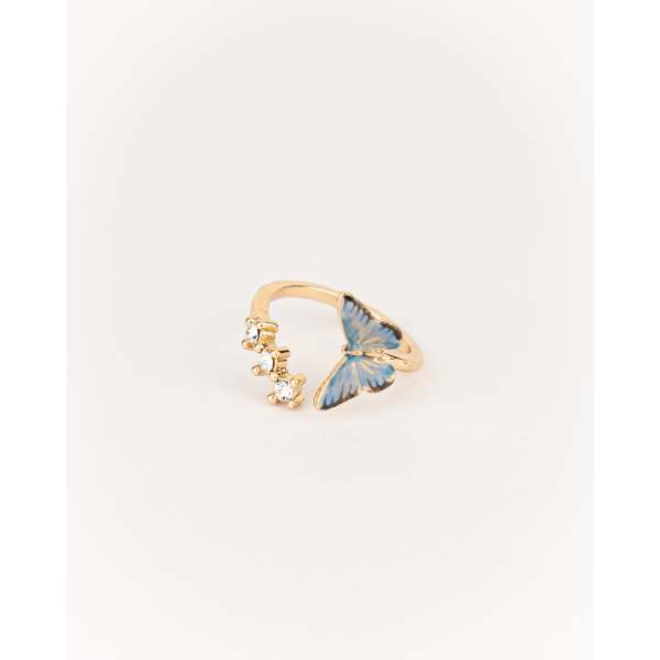 Blue butterfly hot sale ring