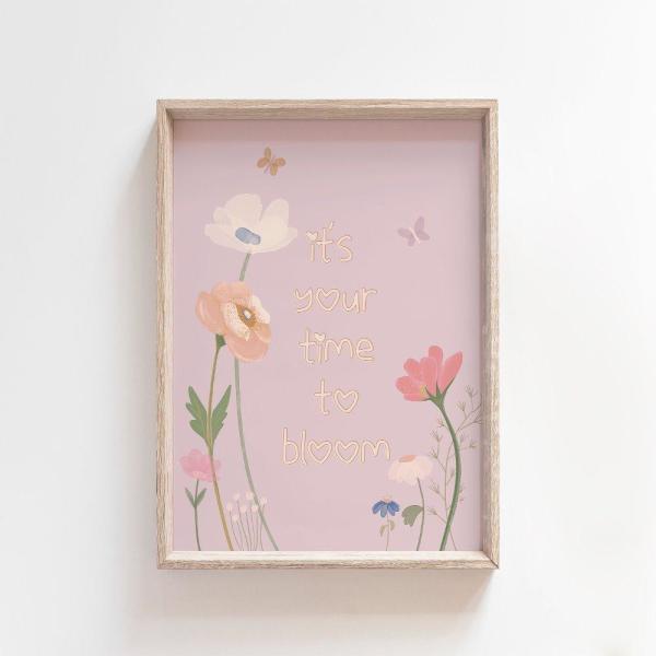 It's your time to bloom | Garden Party Art Print | hardtofind.