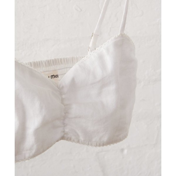 White Bralette - Linen