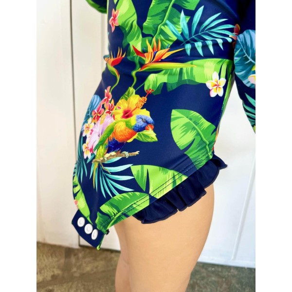 Baby bathing suit best sale with snaps