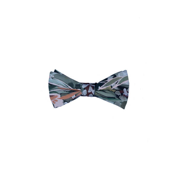 Peggy And Finn Fan Palm Bow Tie Gift Set In Green