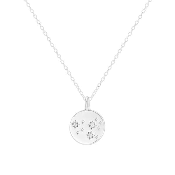 Silver constellation necklace deals