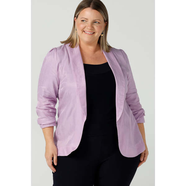 Doyle Longline Blazer in Lilac hardtofind