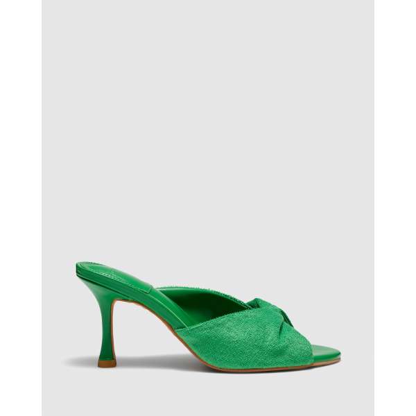 Green dress cheap heels