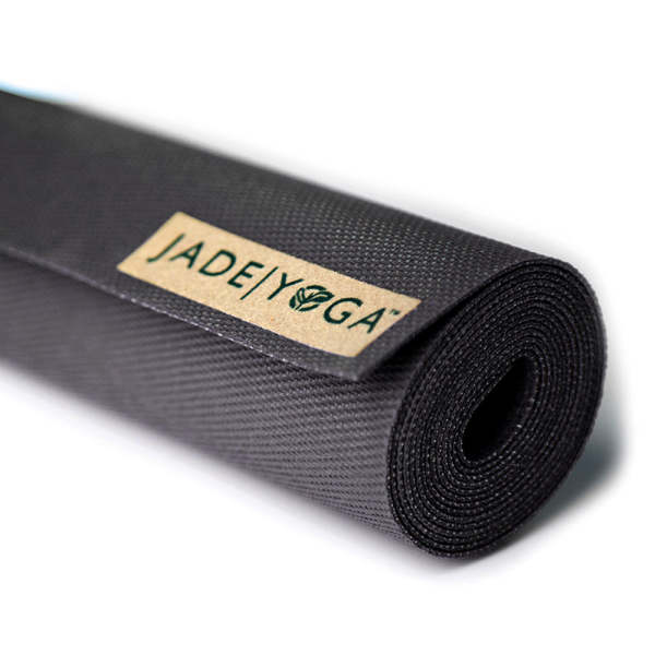 Jade Yoga Voyager Mat Black Jade Yoga Cork Yoga Block Small