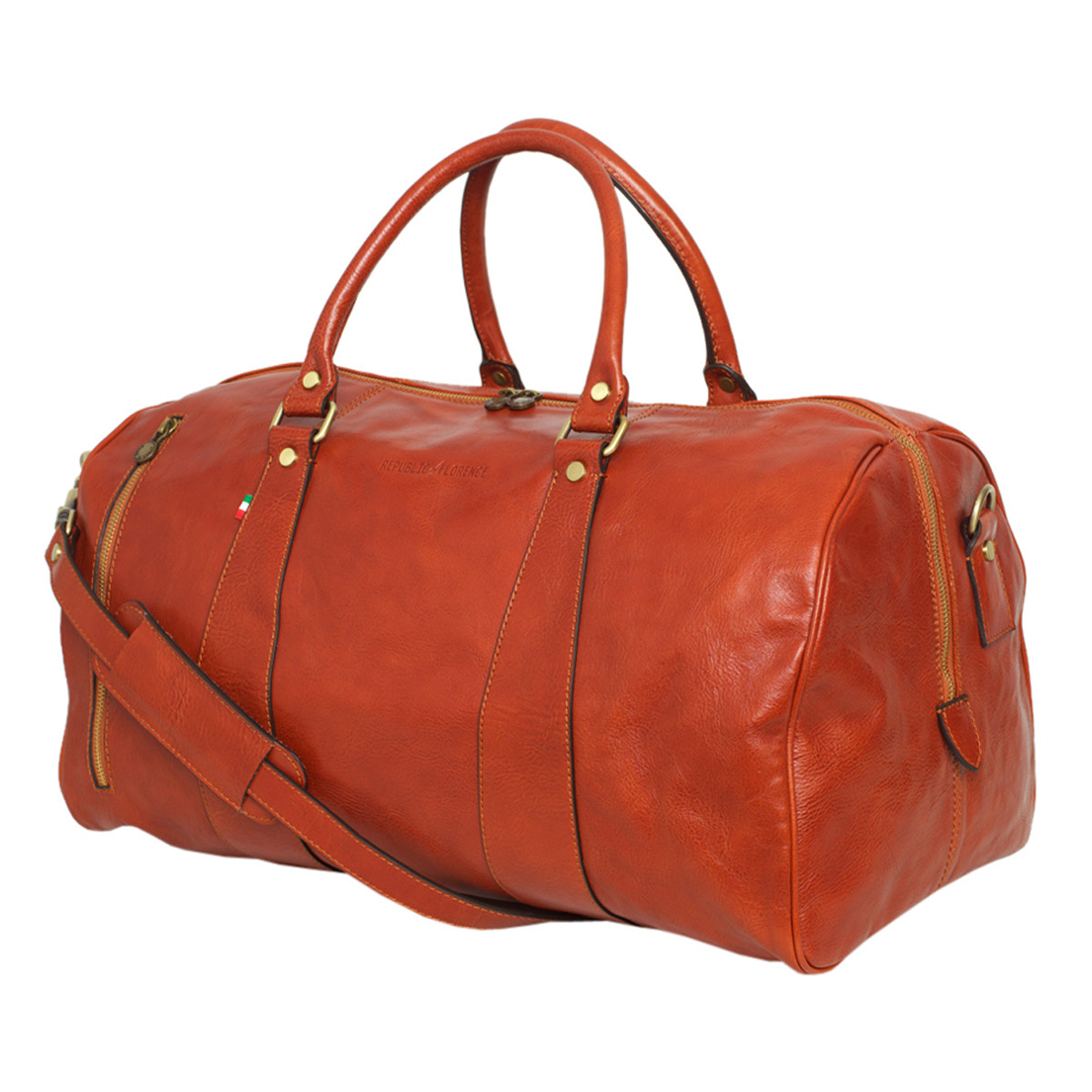 leather weekender