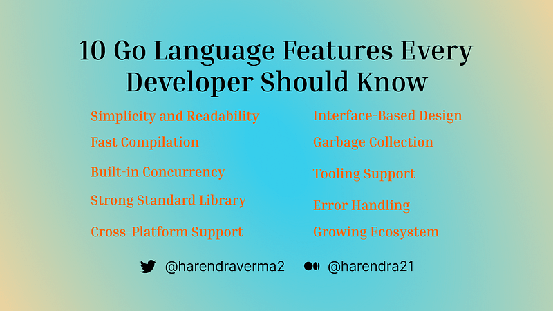10 Go Language Features Every Developer Should Know