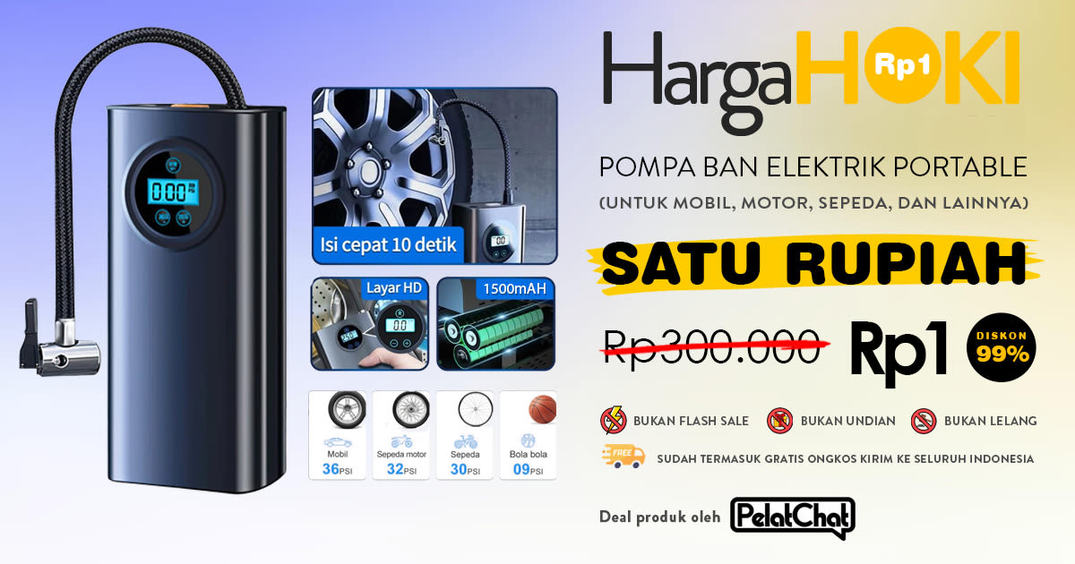 Pompa Ban Elektrik Portable